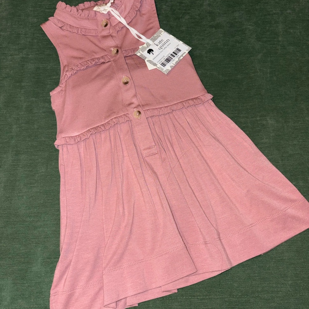 Mauve Kate Quinn mini-ruffle  Dress